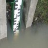Szolnok, gyalogos hídi álló vízmérce