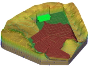 MVS 3D vizualizációs szoftverrel készült tömbszelvény MVS 3D vizualizációs szoftverrel készült tömbszelvény